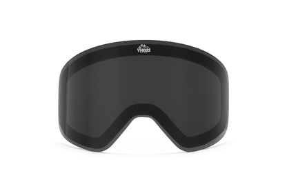 YNG22 Magnetische, verwisselbare zwarte lens voor zonnig weer met YNG22 logo