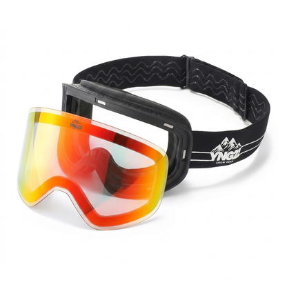 YNG22 skibril met magnetische verwisselbare slechtweer lens